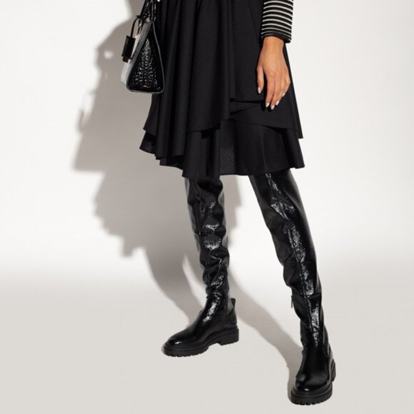 🎁 MICHAEL Michael Kors Cyrus Faux Leather Over-The-Knee Boot - Picture 13 of 14